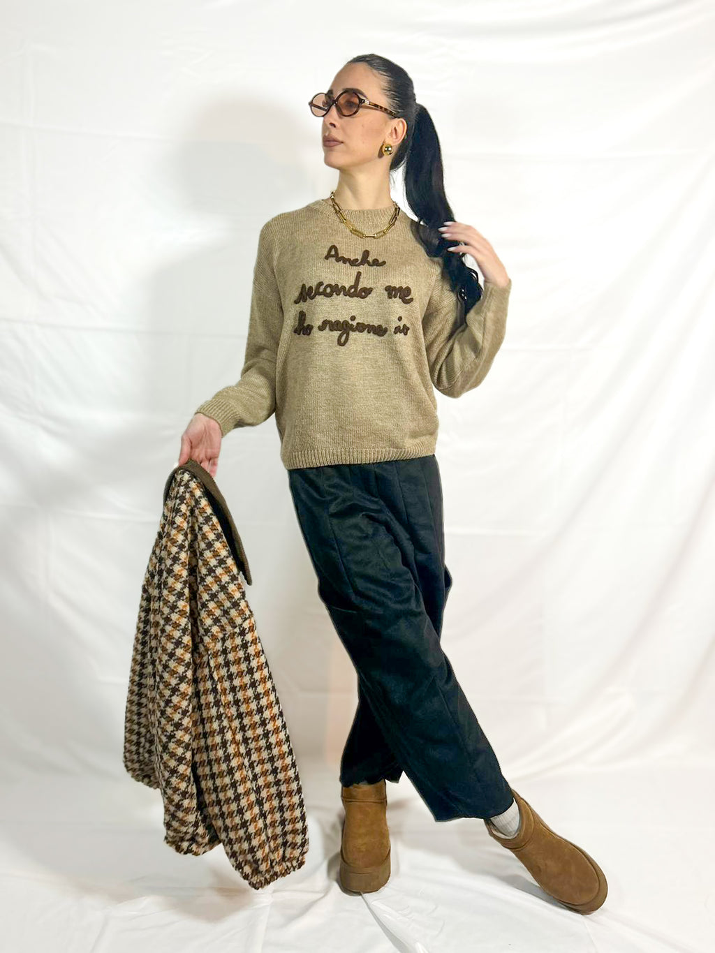 Pullover Anche secondo me ho ragione io