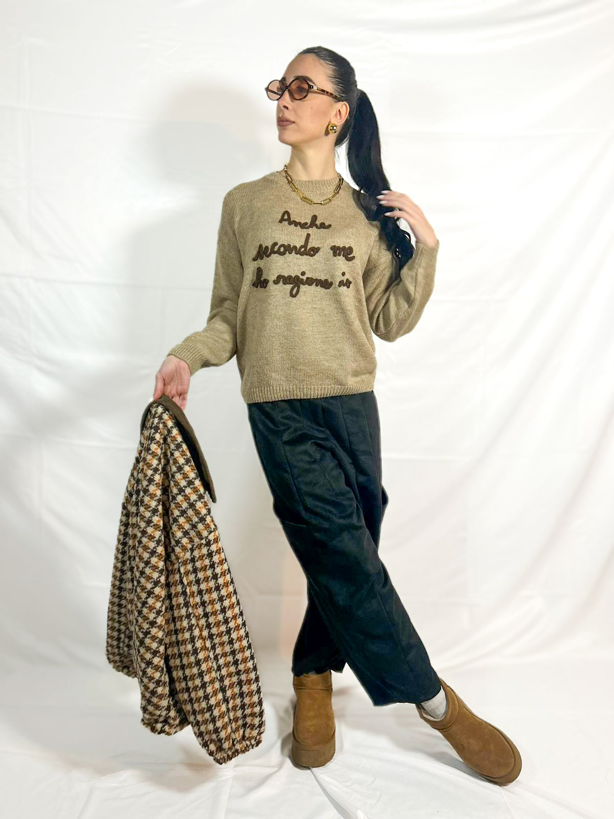 Pullover Anche secondo me ho ragione io