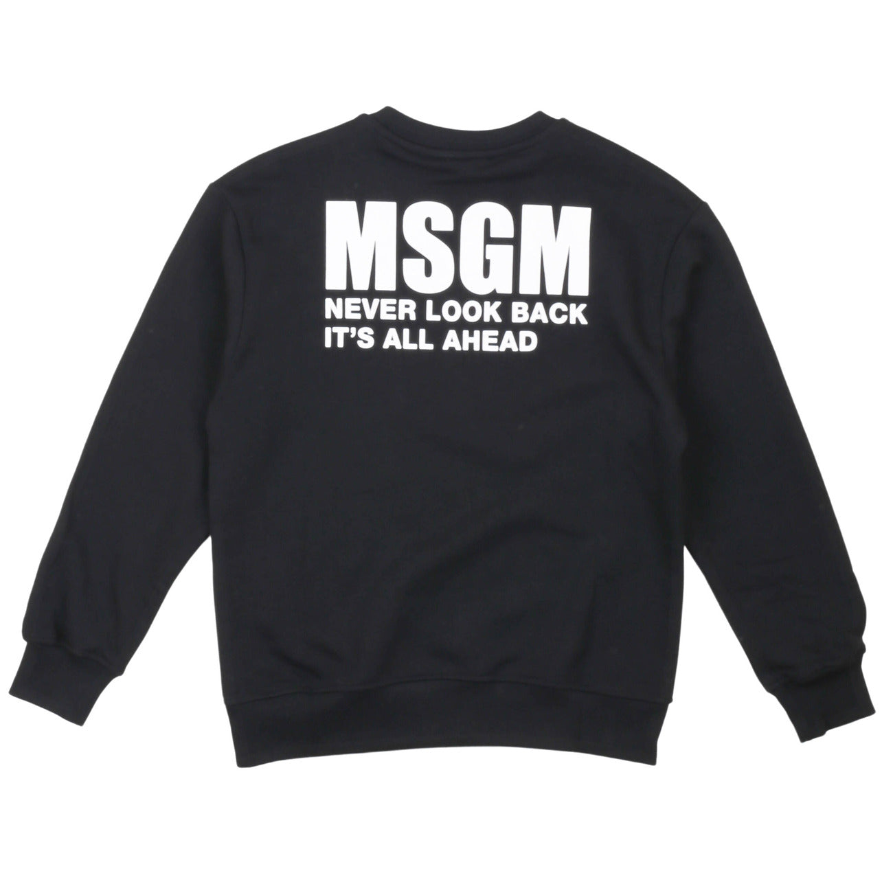 msgm - SWEATSHIRT JUNIOR UNISEX NERO/BLACK