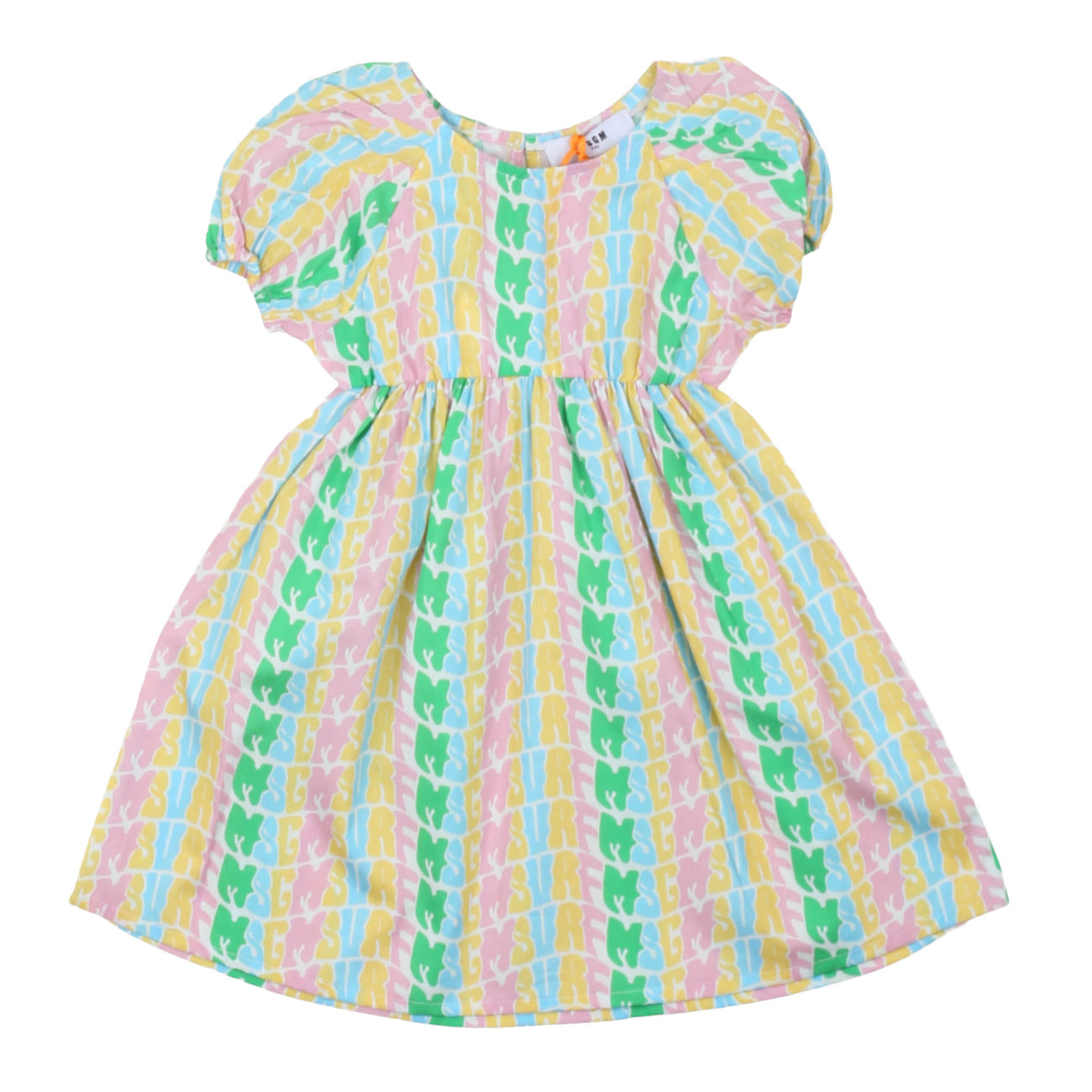 msgm - POPLIN  DRESS BABY GIRL MULTICOLOR