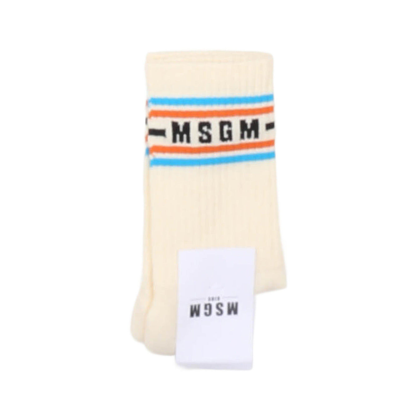msgm - SOCKS  UNISEX CREMA/CREAM