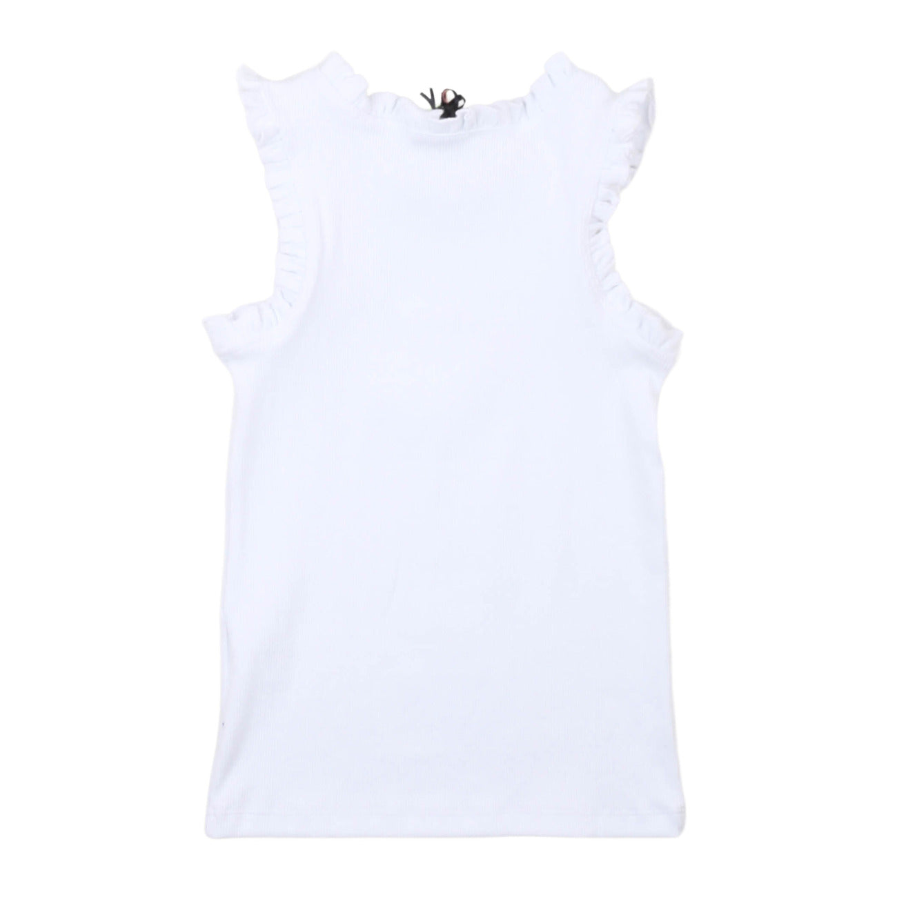 msgm - RIB TANK TOP GIRL BIANCO/WHITE