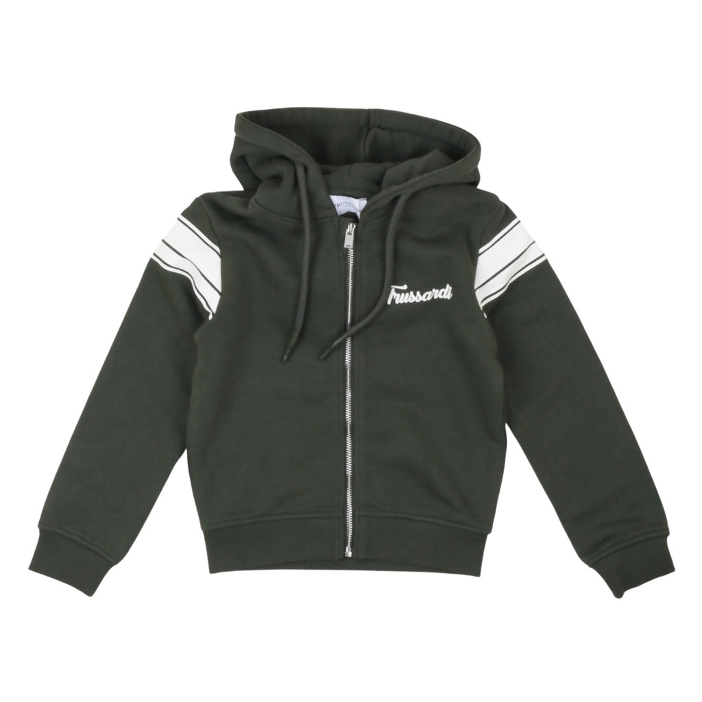 trussardi - FELPA CON ZIP CUBERT