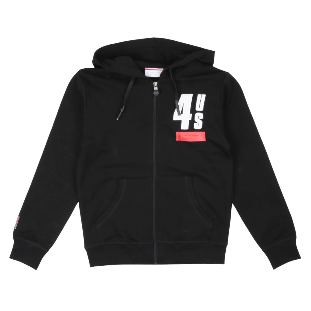 paciotti - FELPA CON ZIP E CAPPUCCIO