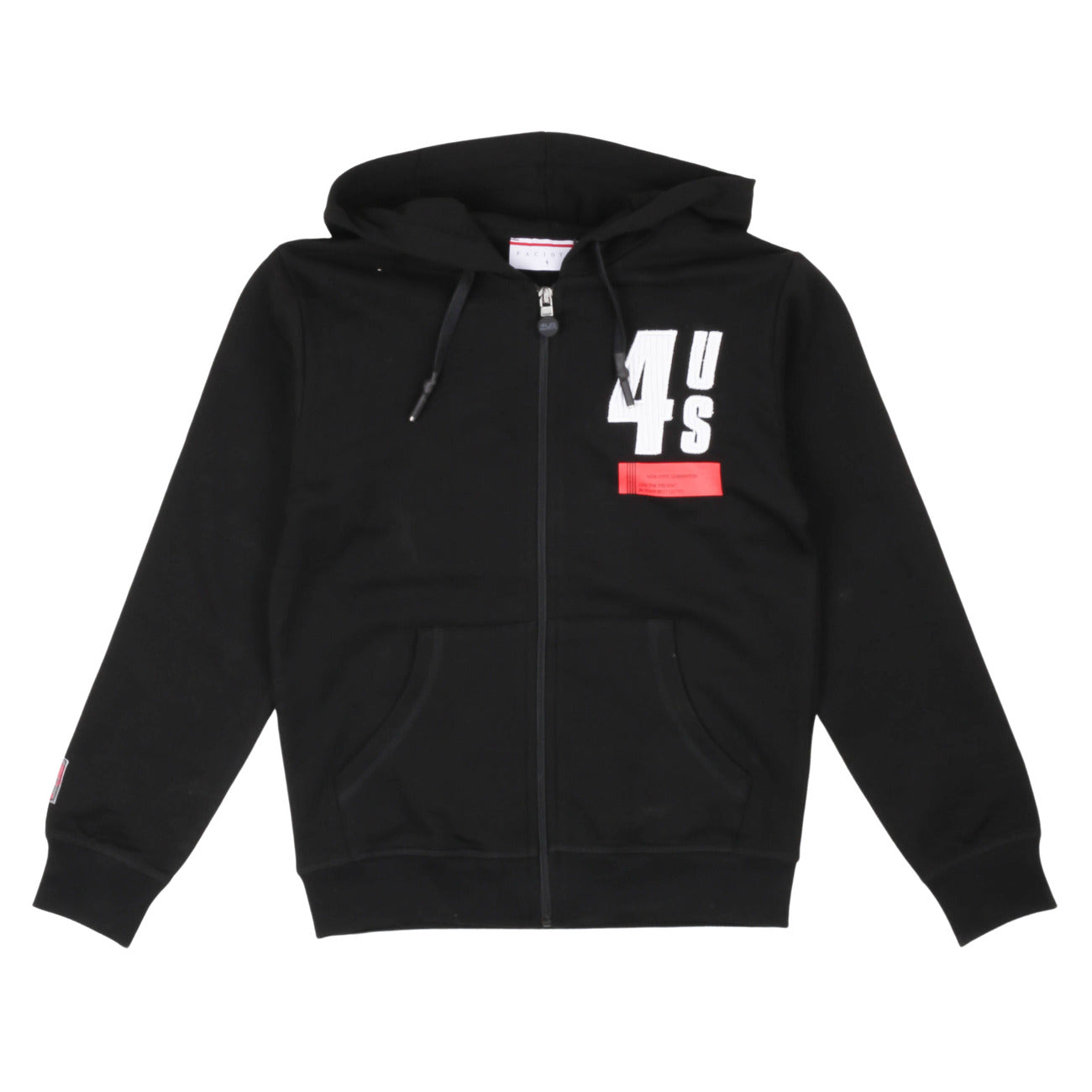 paciotti - FELPA CON ZIP E CAPPUCCIO