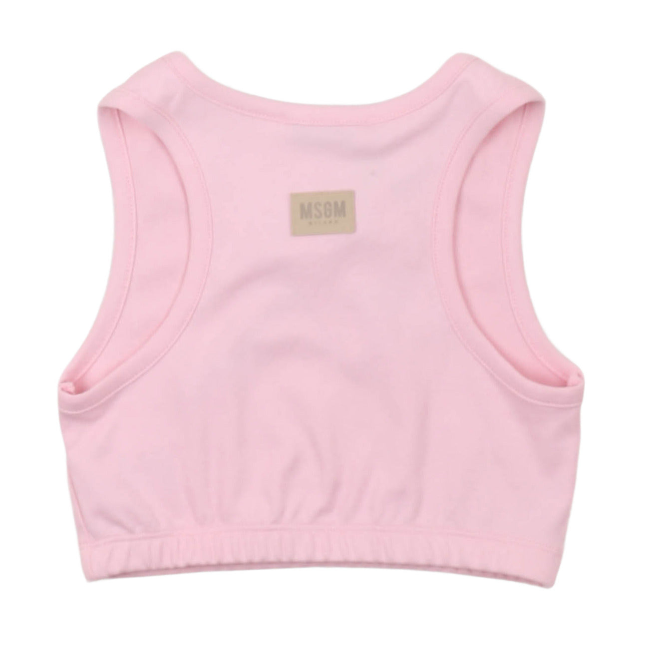 msgm - LIGHT INTERLOCK TANK TOP GIRL SOFT PINK