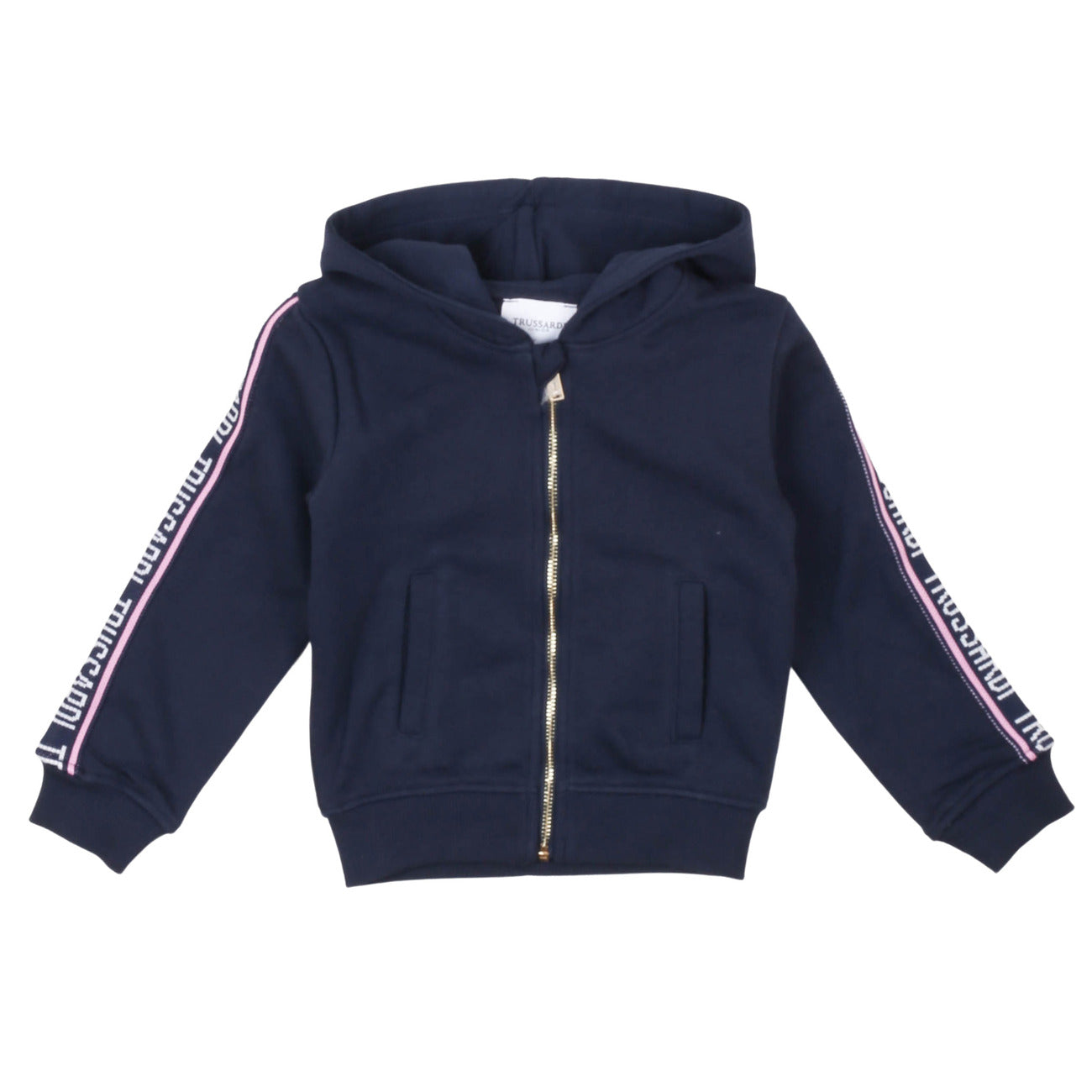 trussardi - FELPA CON ZIP NORTES