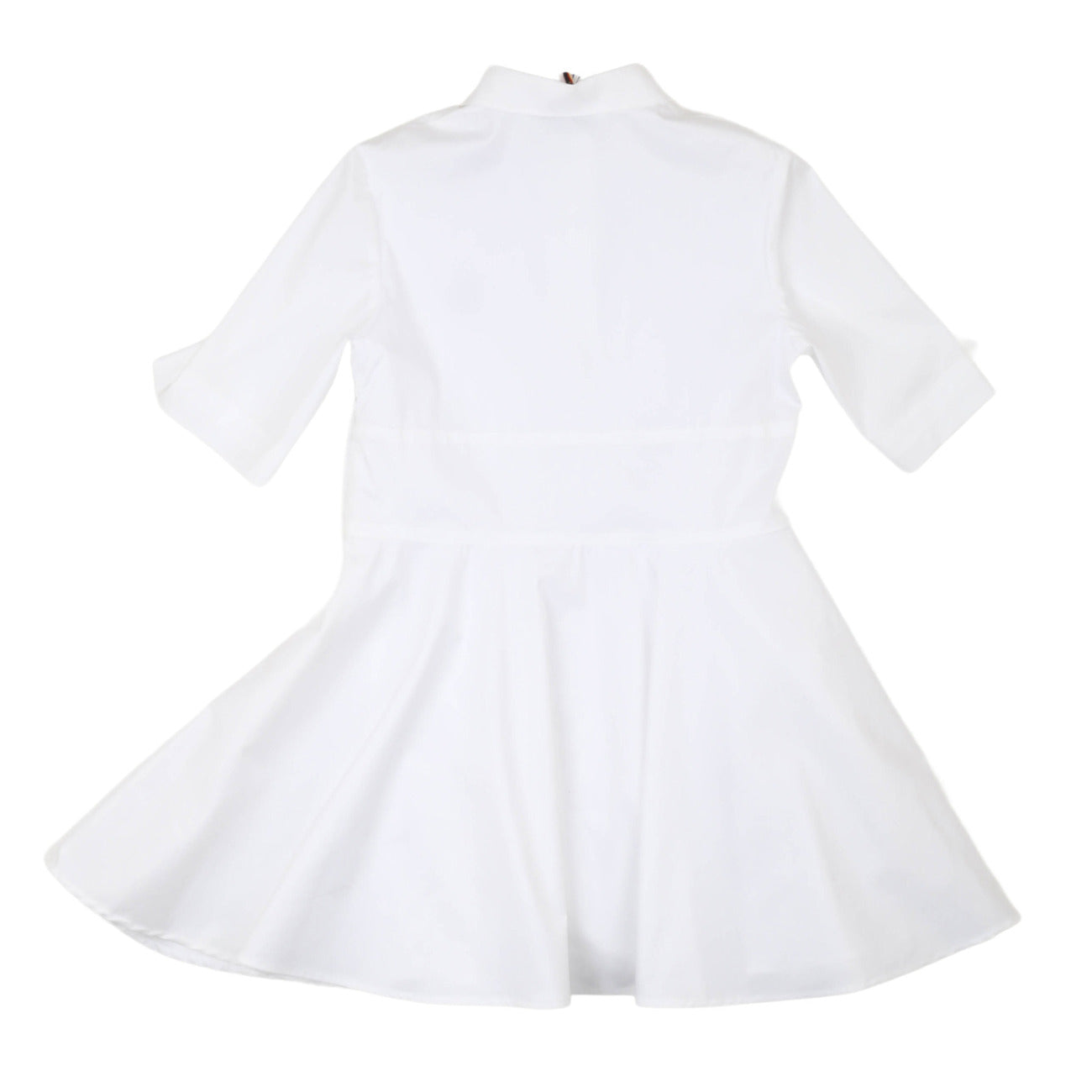 msgm - POPLIN  POLO DRESS GIRL BIANCO/WHITE