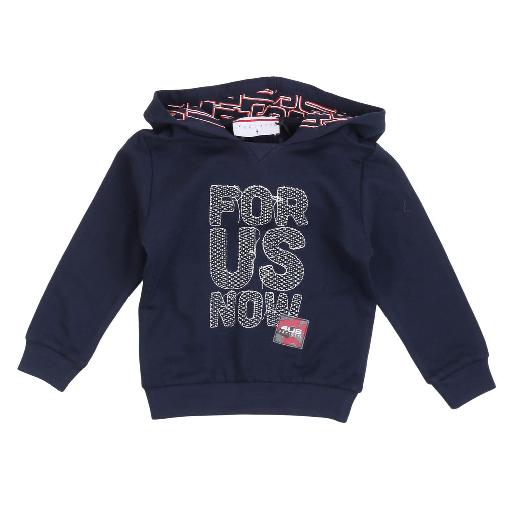 paciotti - FELPA CHIUSA CON CAPPUCCIO