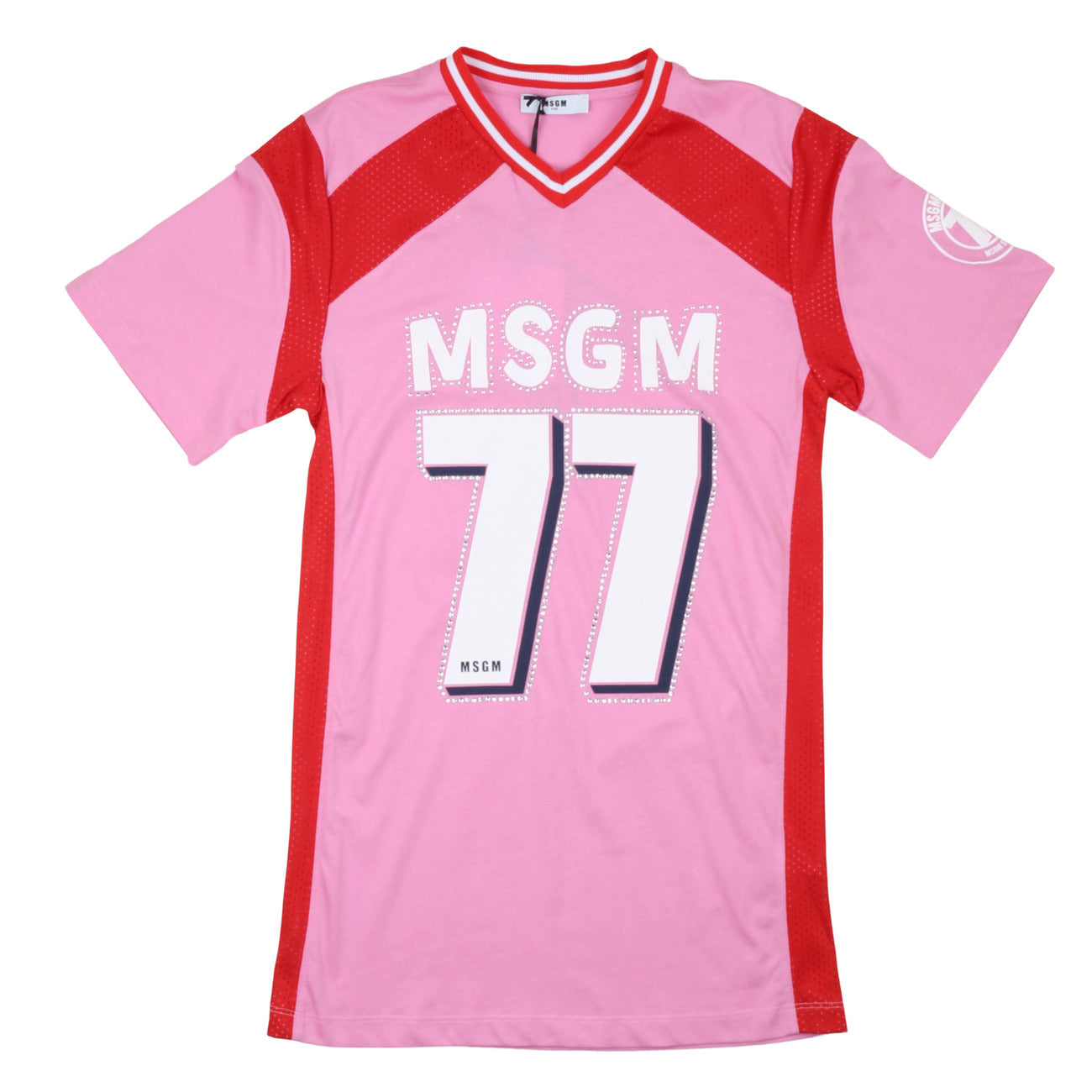 msgm - JERSEY MESH/DRESS GIRL PINK LILAC