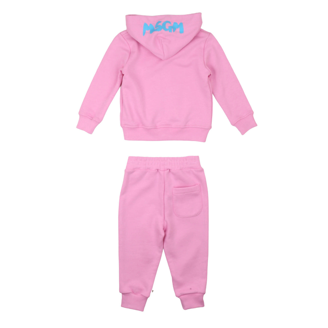 msgm - STRETCH FLEECE TRACKSUIT ZIP HOODIE  PAN