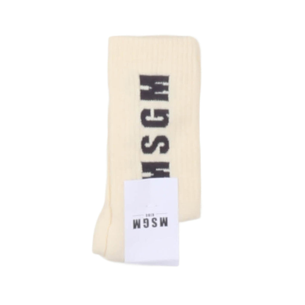 msgm - SOCKS BOY CREMA/CREAM