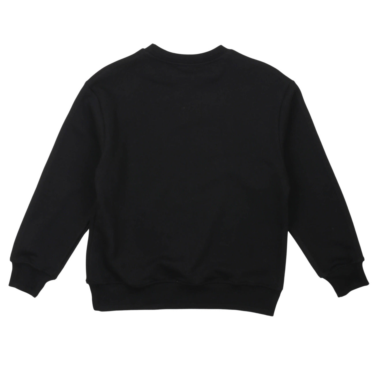 msgm - SWEATSHIRT UNISEX NERO-FUCSIA FLUO